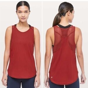 ❤️LULULEMON SCULPT TANK II-DARK SPORT RED-8❤️